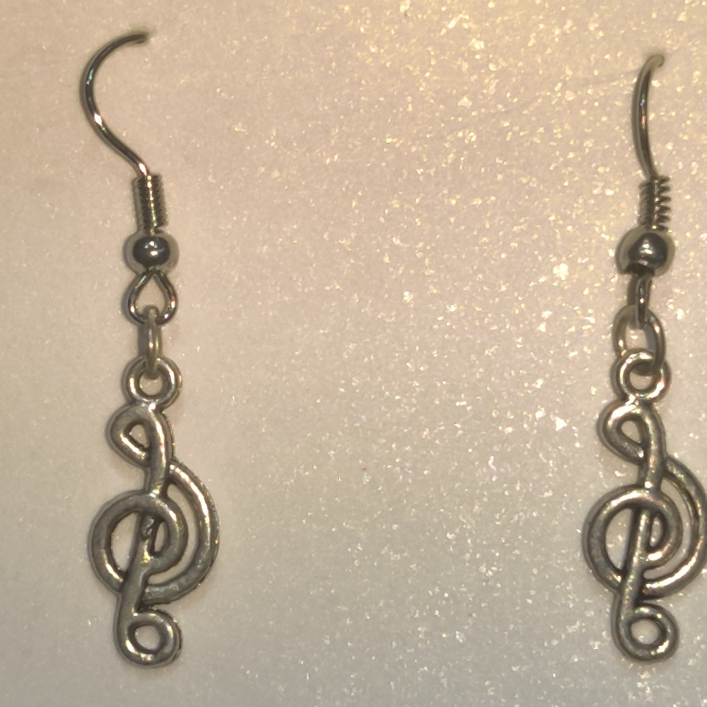 Musical note earrings - Picture 2 of 2